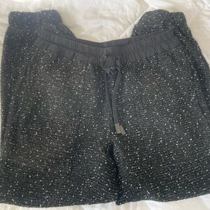 Zara Black Tweed Joggers